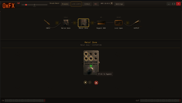 0xFX pedal closeup